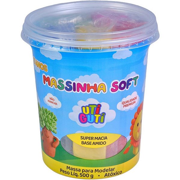 Massa para modelar utiguti soft 5 cores 100g (sortido) - canson (unidade)