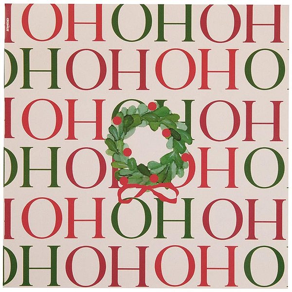Artigo para decoracao natal guardanapo hoho c/guirlanda 33 - cromus (pct.c/20)