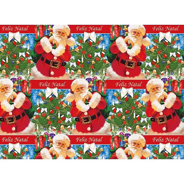 Papel presente natal 48x66cm mono sortido - cristina (pct.c/50)