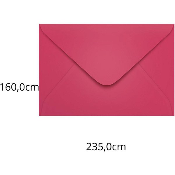 Envelope colorido convite 160x235 pink cancun 80g - scrity (pct.c/100)