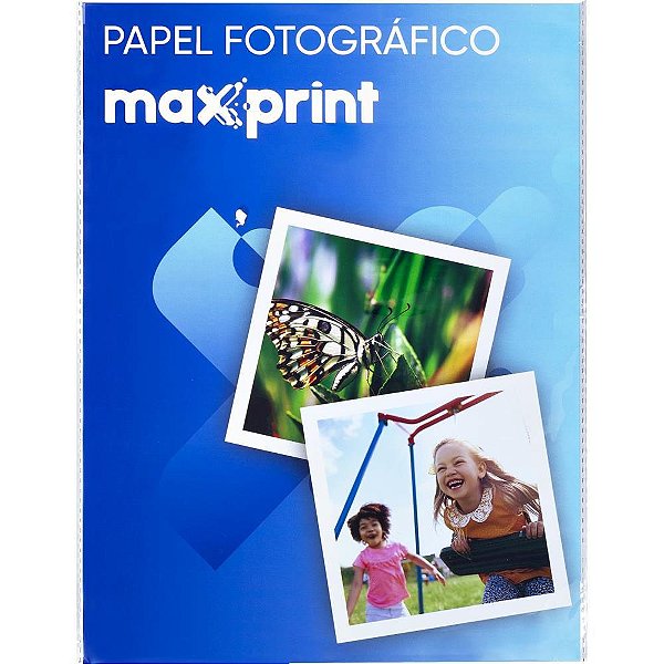 Papel fotografico inkjet a4 dupla face 180g - maxprint (pct.c/50)