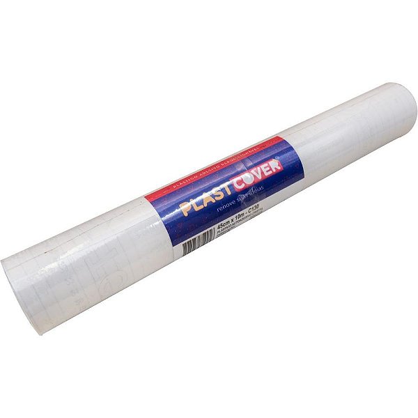 Plastico adesivo transparente 45cm x 25m 0,70 - plavitec (rolo)