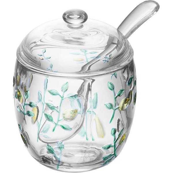 Utensilio domestico acucareiro siciliano c/colher - lyor (unidade)