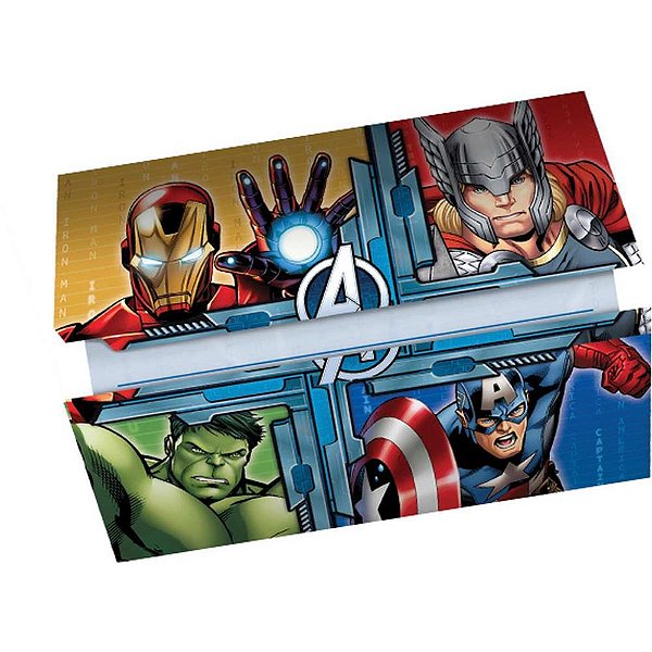Convite de aniversario the avengers animated r70 8un - regina festas (pct.c/12)