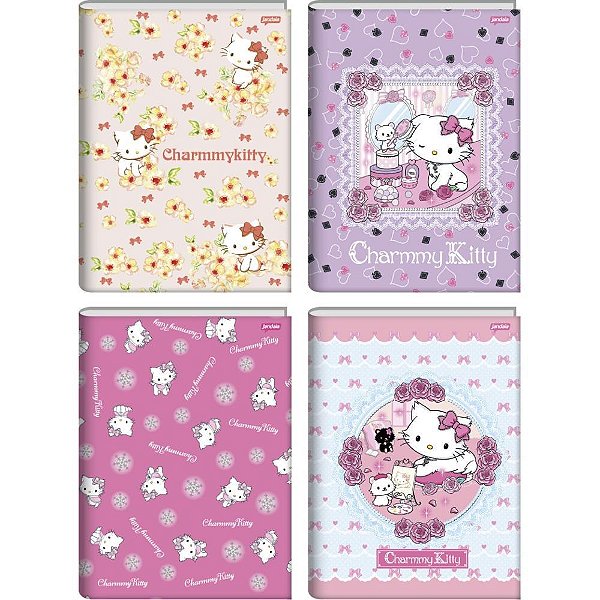 Caderno brochurao capa dura charmmy kitty 80fls. i.a - jandaia (pct.c/05)