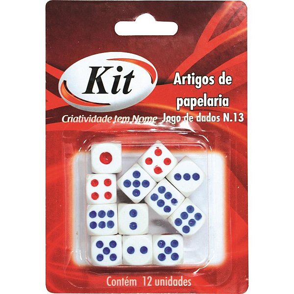 Dado n.13 c/12 unidades - kit (blister)