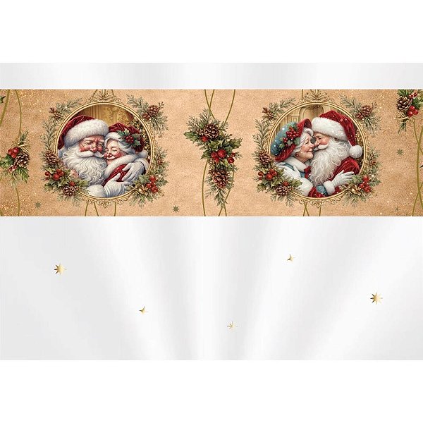 Saco para cesta 45x59cm magia de natal - xingo embalagens (pct.c/50)