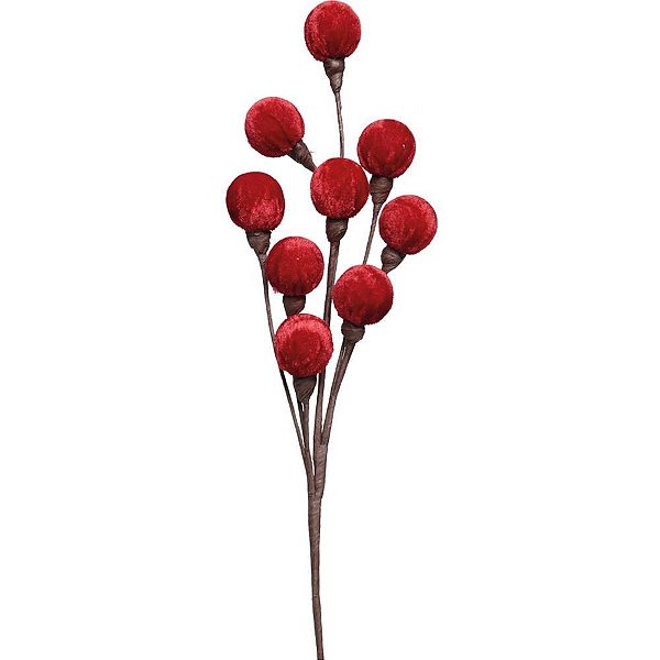 Artigo para decoracao natal galho medio vm/marrom - cromus (pct.c/06)