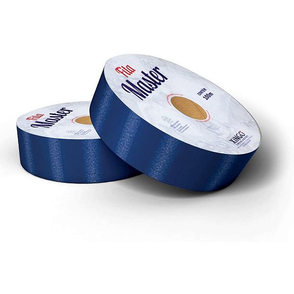 Fita poli lisa 32mmx50m azul royal master - xingo embalagens (unidade)