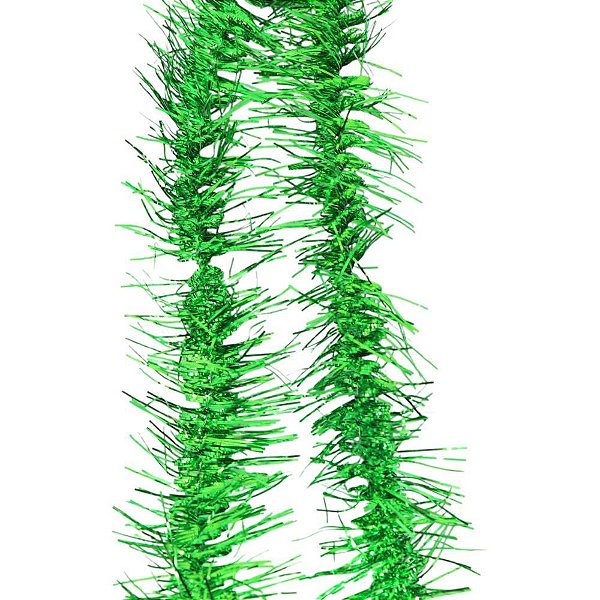 Artigo para decoracao natal festao metaloide 7x200cm verde - kit (pct.c/05)