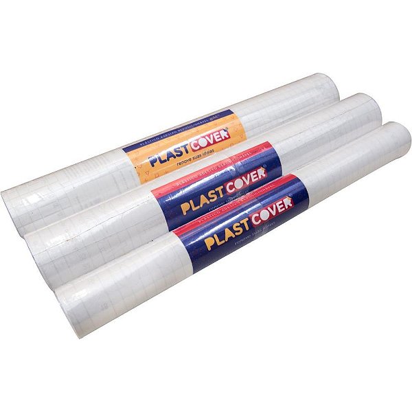 Plastico adesivo transparente 45cm x 10m 0,70 - plavitec (rolo)