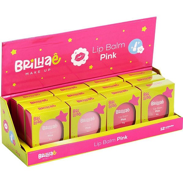Maquiagem e beleza brilhae lip balm pink 6g - brw (dp.c/12)