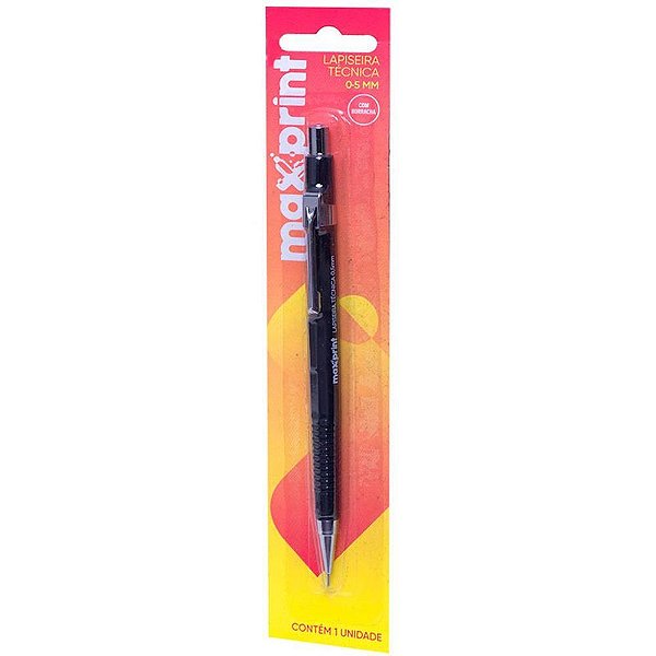 Lapiseira 0.5mm tecnica preta - maxprint (unidade)