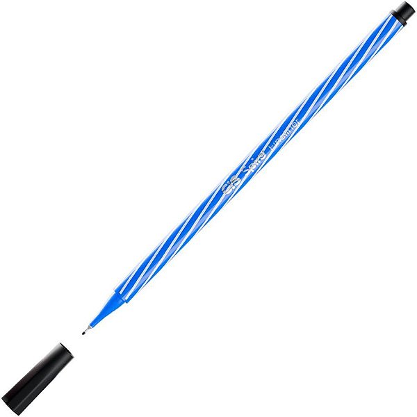 Caneta com ponta porosa cis spiro fineliner 0.4mm pret - sertic (cx.c/12)