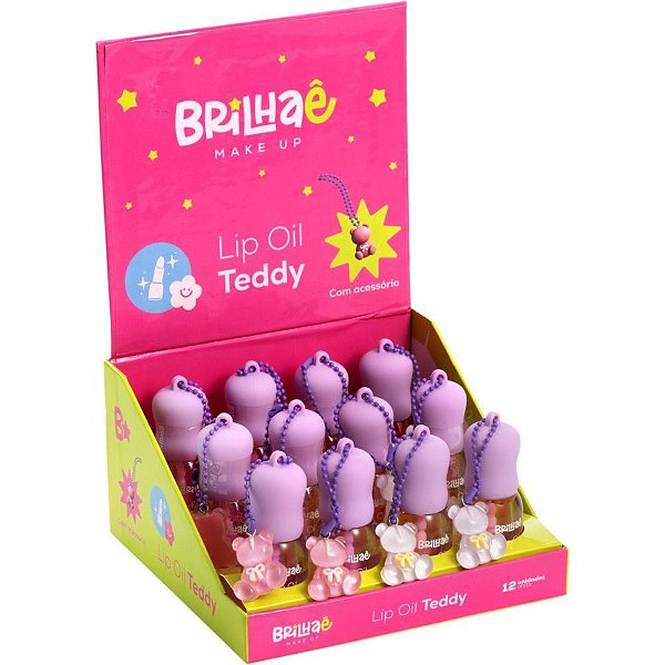 Maquiagem e beleza brilhae lip oil teddy c/aces.3 - brw (dp.c/12)
