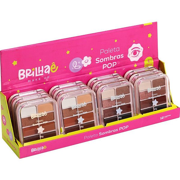 Maquiagem e beleza brilhae paleta sombra 8 cor.13 - brw (dp.c/12)