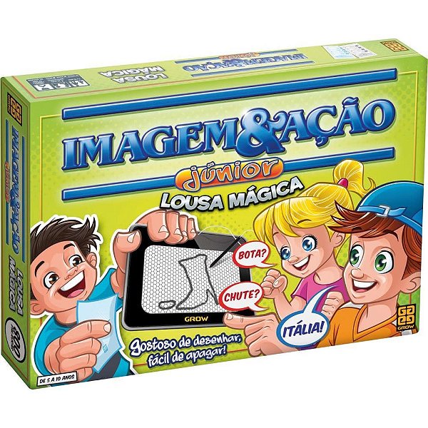 Jogo de tabuleiro imagem e acao jr. lousa magica - grow (unidade)