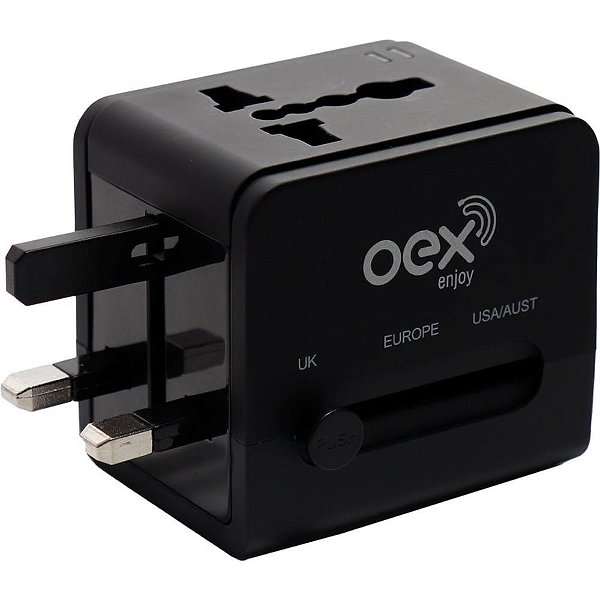 Adaptador para tomada conversor universal bivolt 13a - newex (unidade)