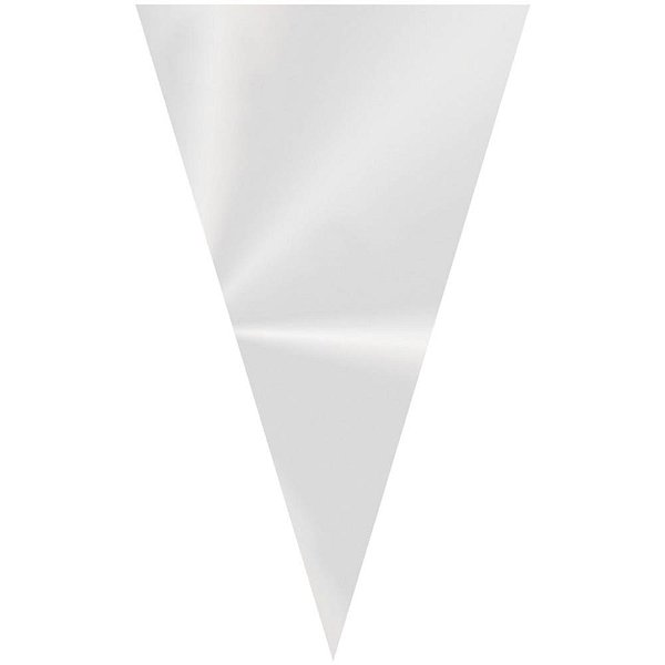 Embalagem para trufa/cone cone incolor 18x30cm - cromus (pct.c/50)
