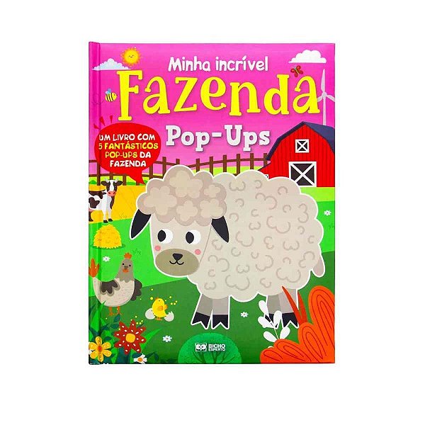 Livro infantil ilustrado meu incrivel pop-up da fazenda - bicho esperto (unidade)