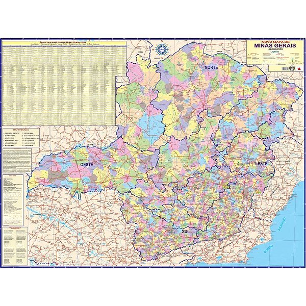 Mapa periodico est. de minas gerais - multimapas (unidade)