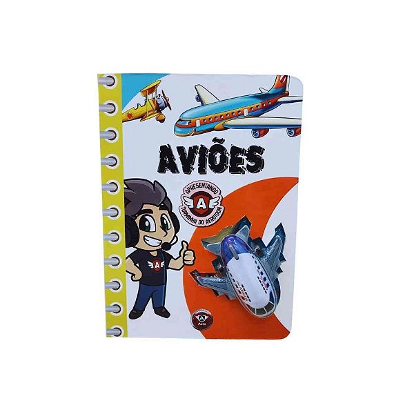 Livro brinquedo ilustrado avioes cd 22x16cm 8pag - pae editora (unidade)