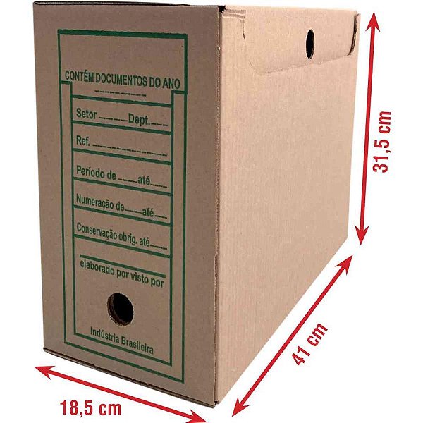 Arquivo morto papelao 41x18,5x31,5cm gigante - goodie (pct.c/25)