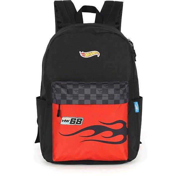 Mochila hot wheels g vermelha - luxcel (unidade)