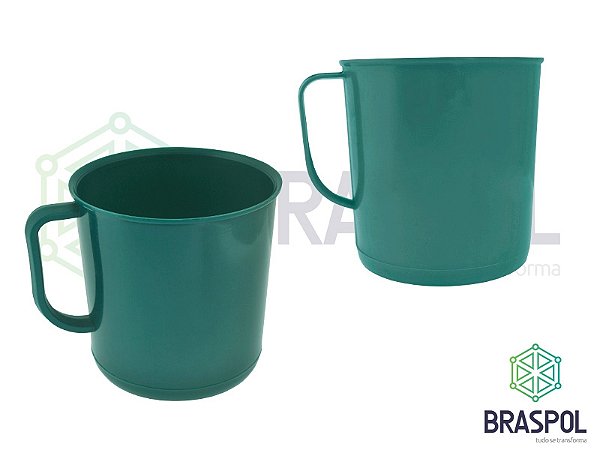 Caneca de Plastico na cor verde
