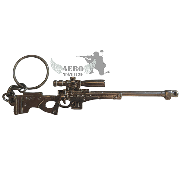 Chaveiro Sniper Grande Prata