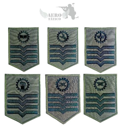 Divisa de Braço 2S ADM/GBAS/IEM/MNT/PRV/SGS/SUP VERDE (Par)