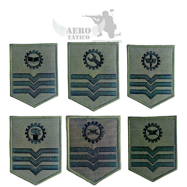 Divisa de Braço 3S ADM/GBAS/IEM/MNT/PRV/SGS/SUP/QSCon VERDE (Par)