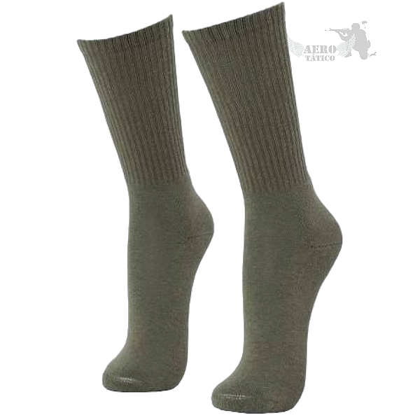 Meia Cano Longo Militar Verde
