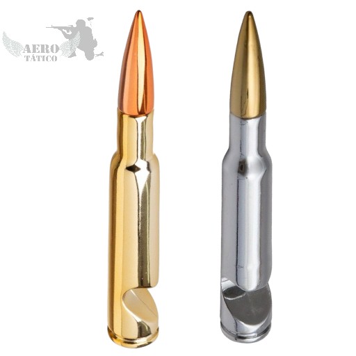 Abridor de garrafa modelo munição .50 PEQUENO