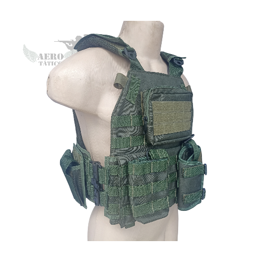 Colete Plate VERDE- SENAMIL-06 Acessórios- Com soltura rápida