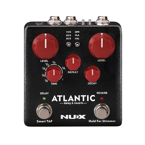 Pedal Nux Atlantic Delay e Reverb Vintage Ndr5