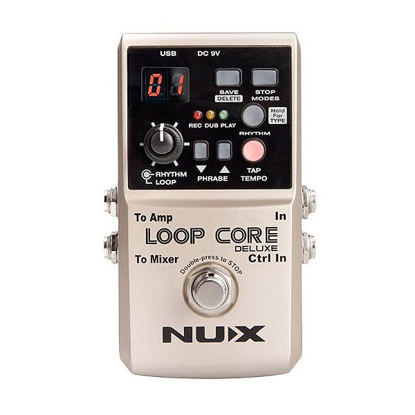 Pedal Nux De Loop Core Delux Guitarra Com Bateria Eletrônica