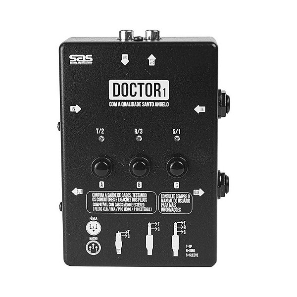 Testador De Cabos Santo Angelo Xlr P10 Rca Doctor 1