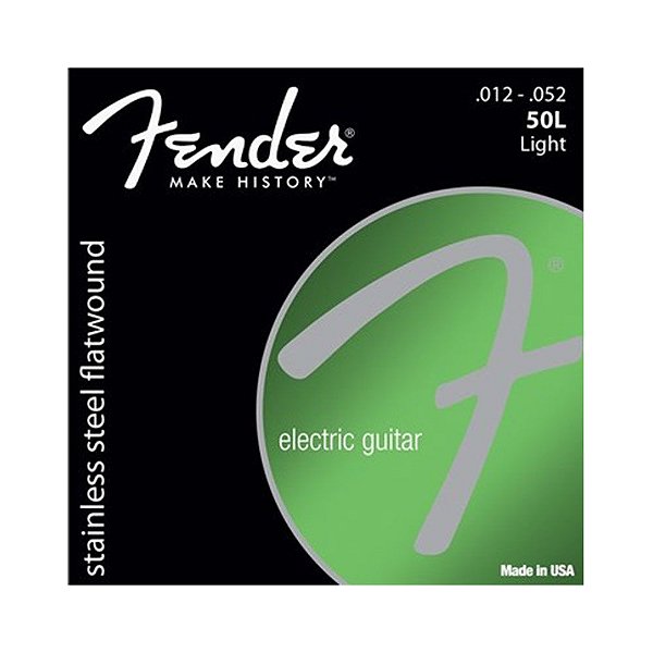 Encordoamento Fender Guitarra 012 052 Flatwound 50L