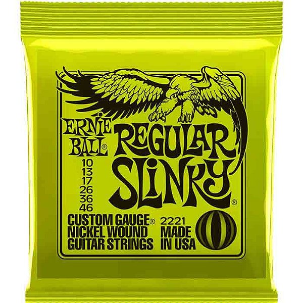 Encordoamento Guitarra Ernie Ball Regular Slinky 010 2221