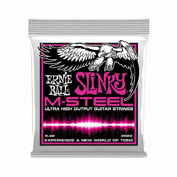 Encordoamento Guitarra Ernie Ball M-Steel 009 042 2923