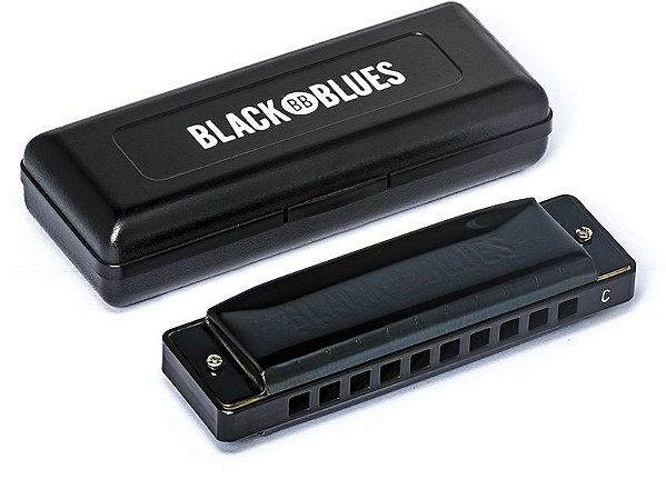 Gaita De Boca Hering Shg Diatônica Black Blues C 6020c