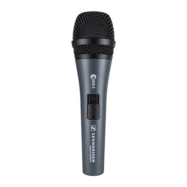 Microfone Sennheiser E835-S Dinâmico Cardioide Com Cachimbo