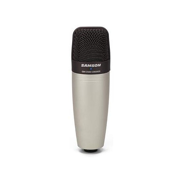 Microfone Samson Condensador Cardioide Prata C01