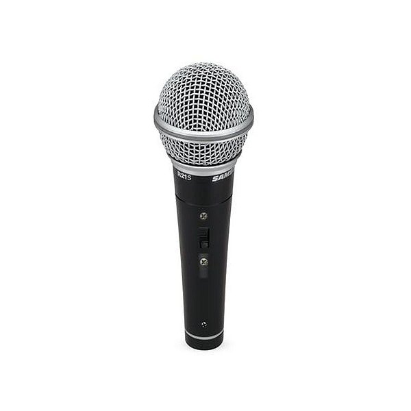 Microfone Samson Dinâmico Cardioide Profissional R21s