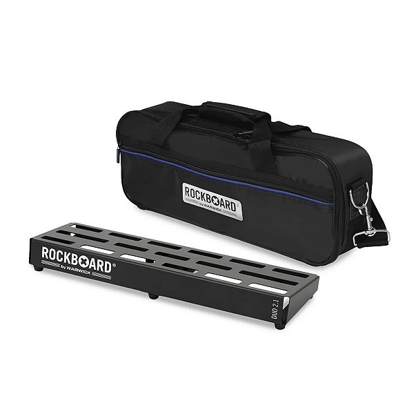 Pedalboard RockBoard Duo 2.1 48x16,6x11,8cm Com Gig Bag