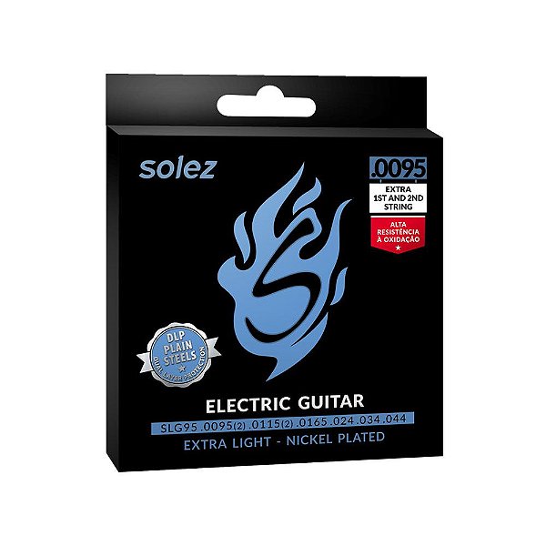 Encordoamento Guitarra Solez 009.5 044 2 Cordas Extras Slg95
