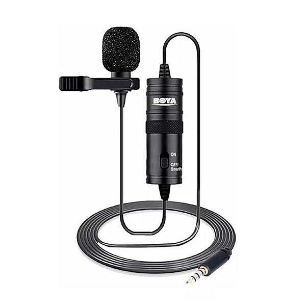 Microfone Lapela Boya BY-M1 Condensador Omnidirecional