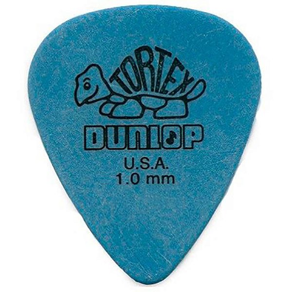 Palheta Dunlop Tortex 1.00 mm Azul Pacote Com 12 unidades