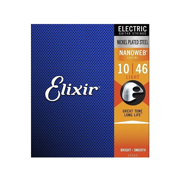 Encordoamento Guitarra Elixir 010 046 Nanoweb Light